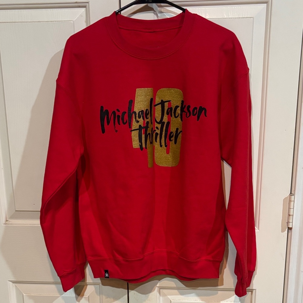 Red Michael Jackson 40th Anniversary Thriller Sweater
